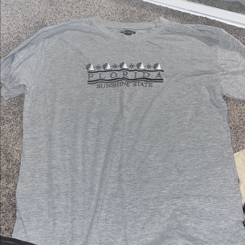 Gray Florida Sunshine State T-Shirt